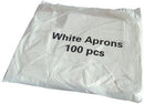 Disposable Aprons -White- 16 Micron x 100