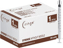 Ciringe 1 ml Syringe Luer Lock - Pack of 100